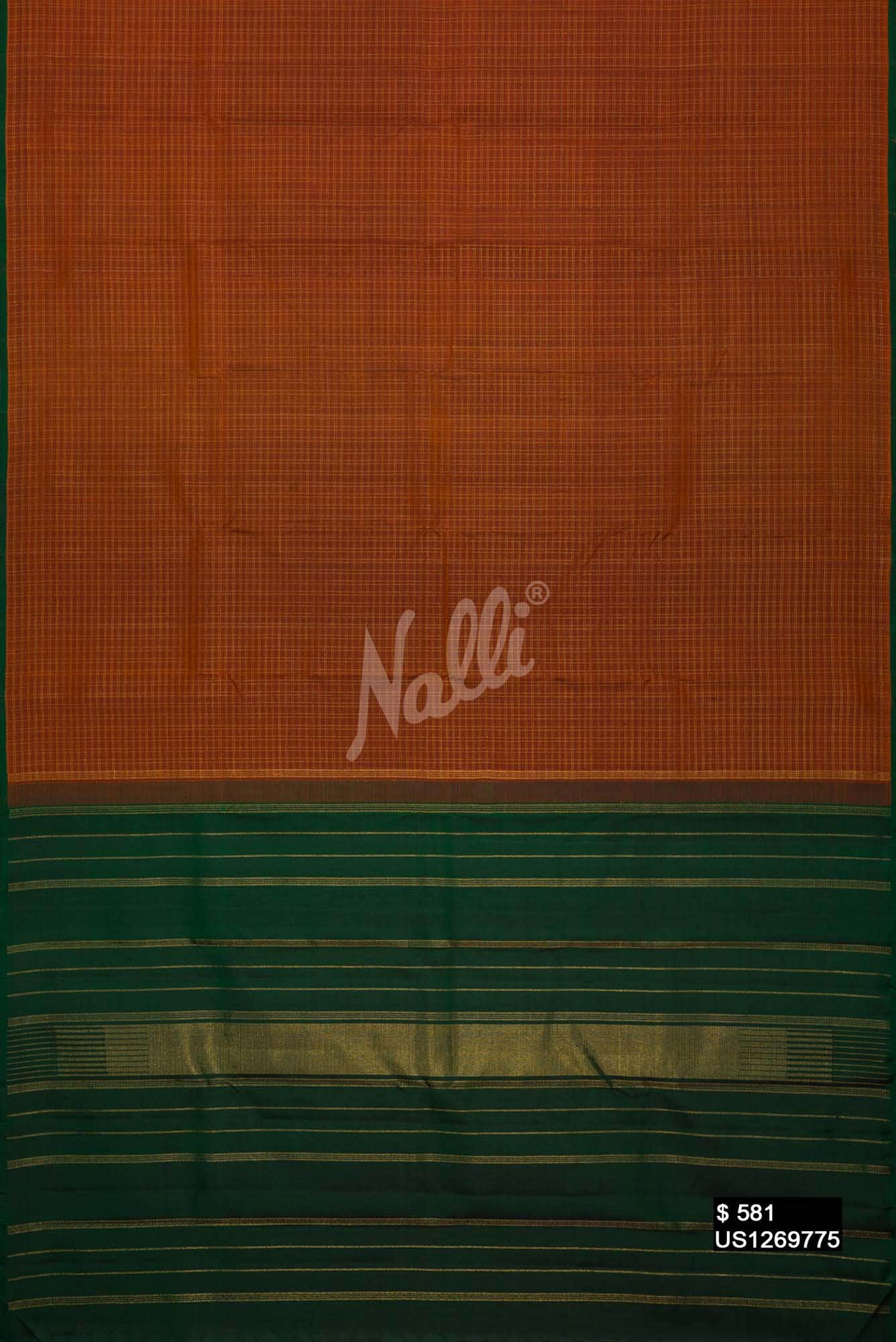 Bronze Kanchipuram Silk Saree