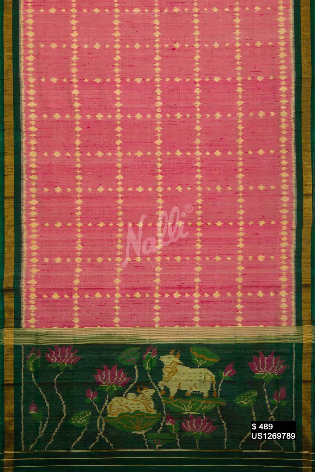 Pink Rajkot Patola Silk Saree