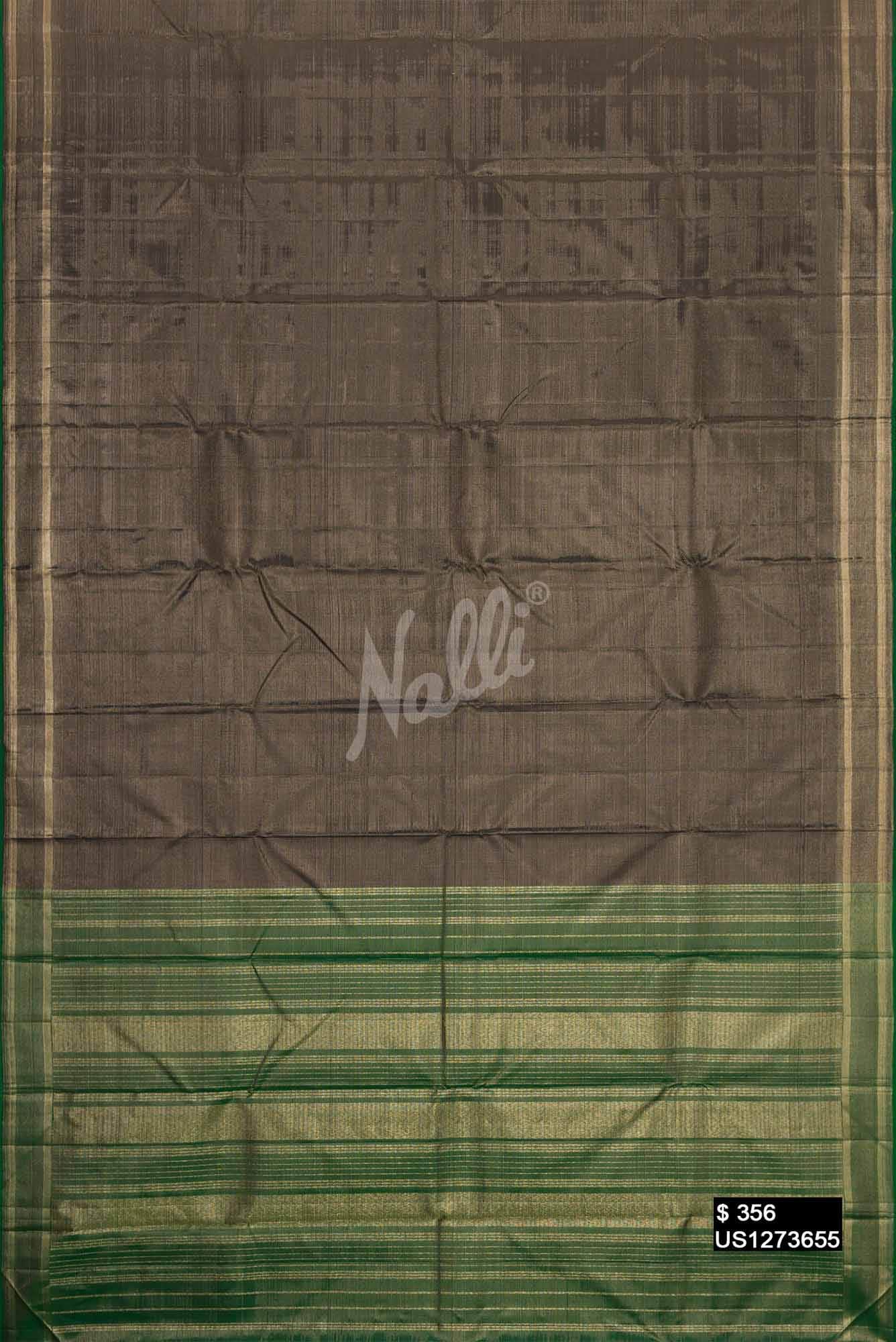 Black Kanchipuram Silk Saree