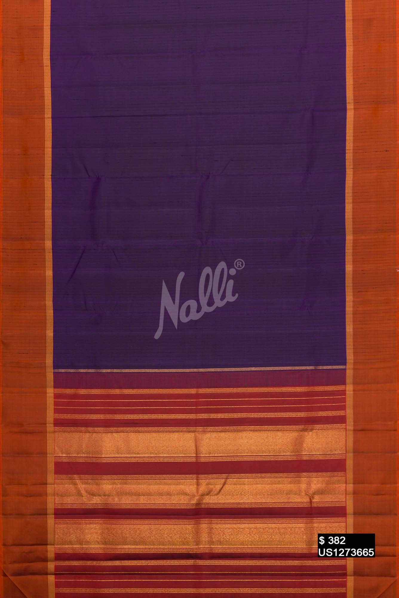 Navy Blue Kanchipuram Silk Saree