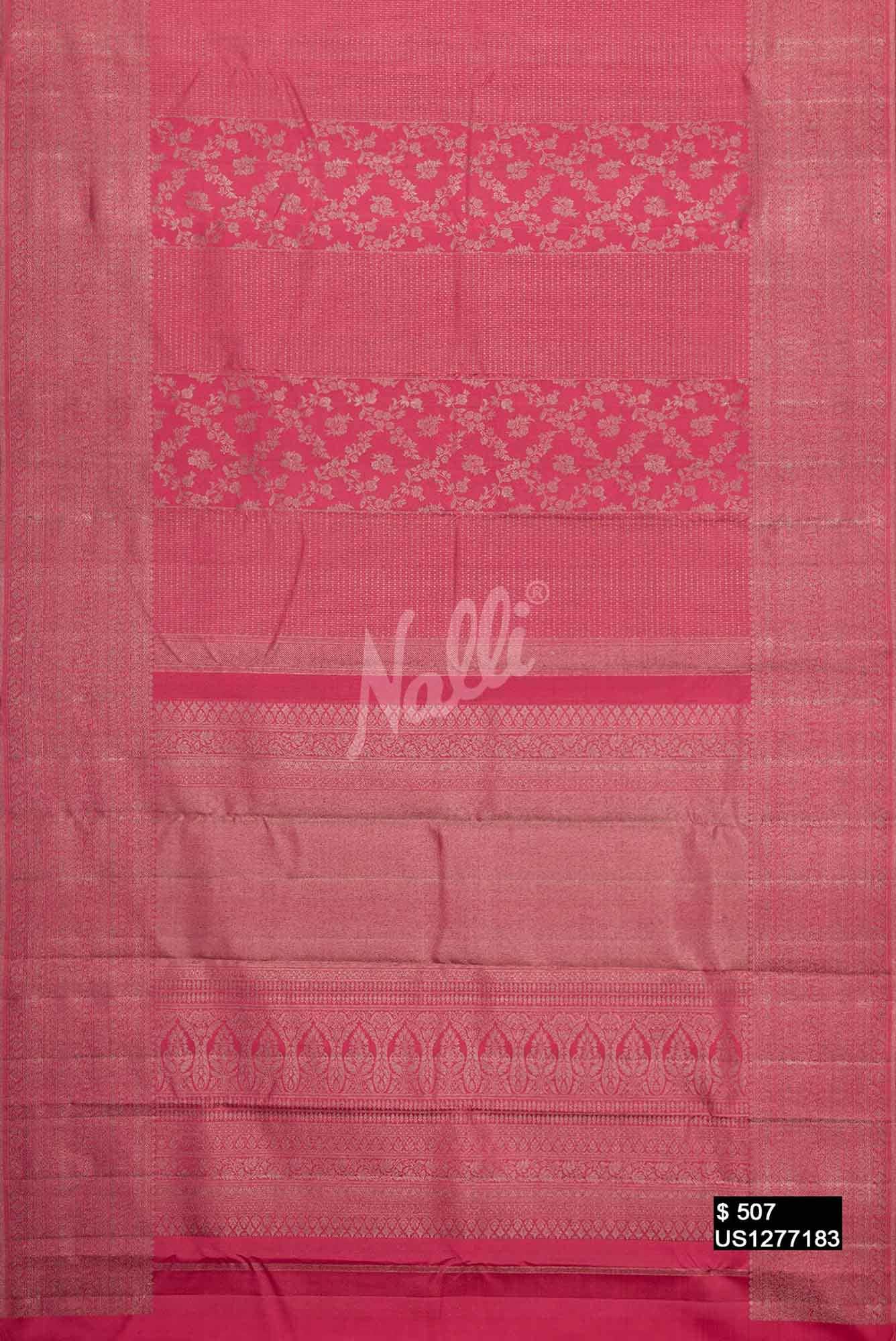 Pink Kanchipuram Silk Saree