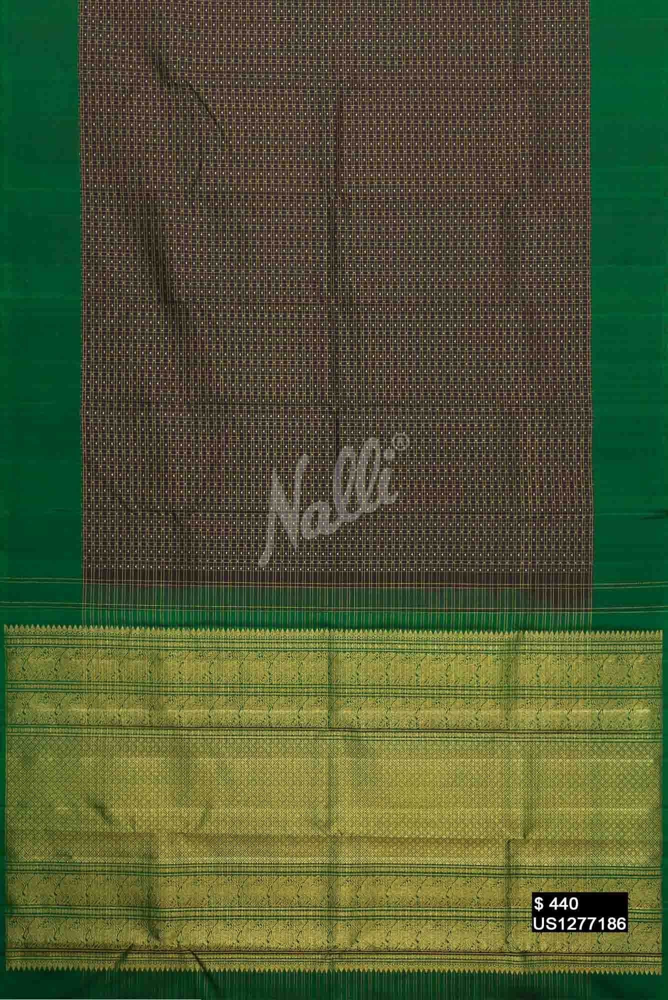 Black Kanchipuram Silk Saree