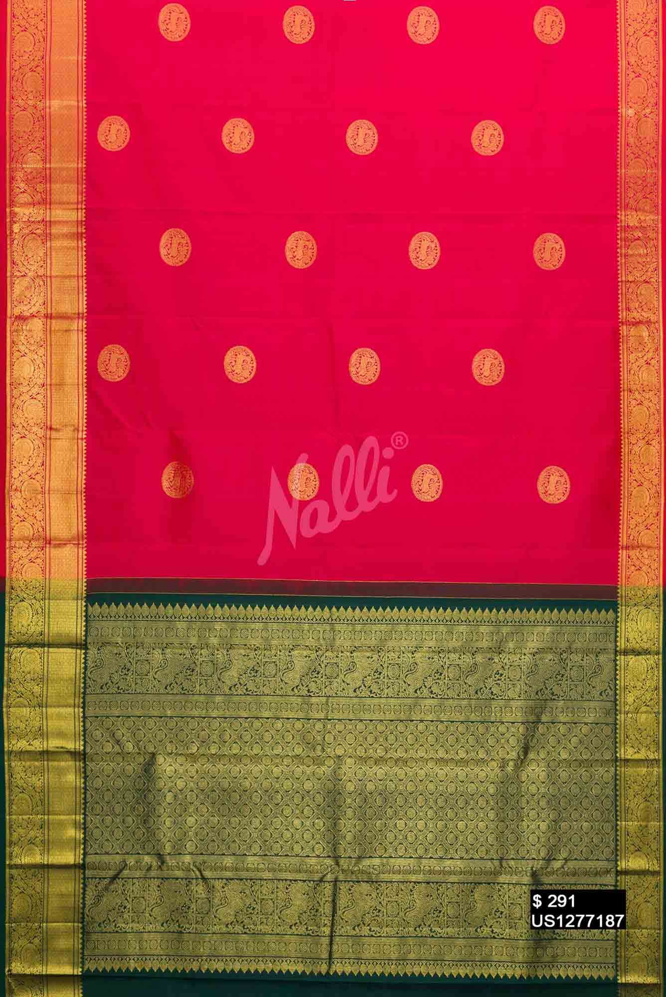 Pink Kanchipuram Silk Saree