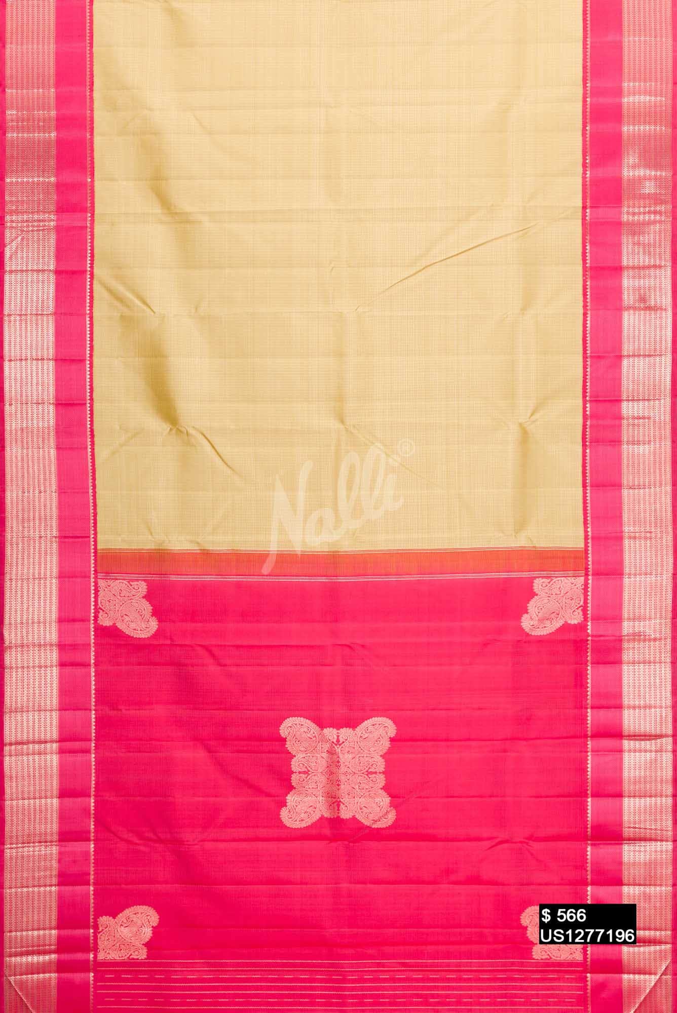 Sandal Kanchipuram Silk Saree