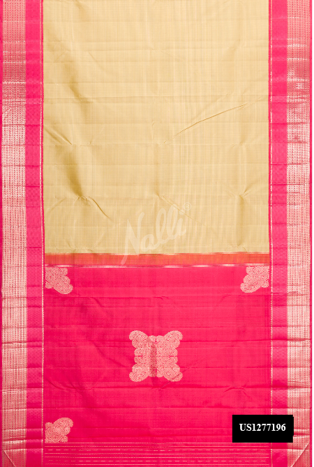 Sandal Kanchipuram Silk Saree
