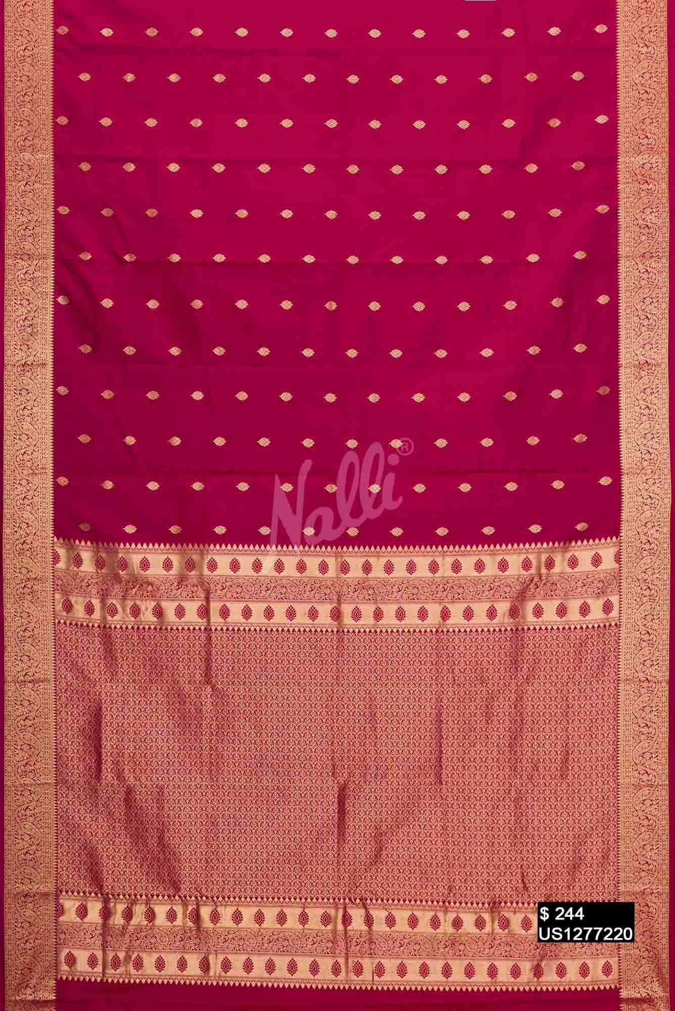 Magenta Kanchipuram Silk Saree