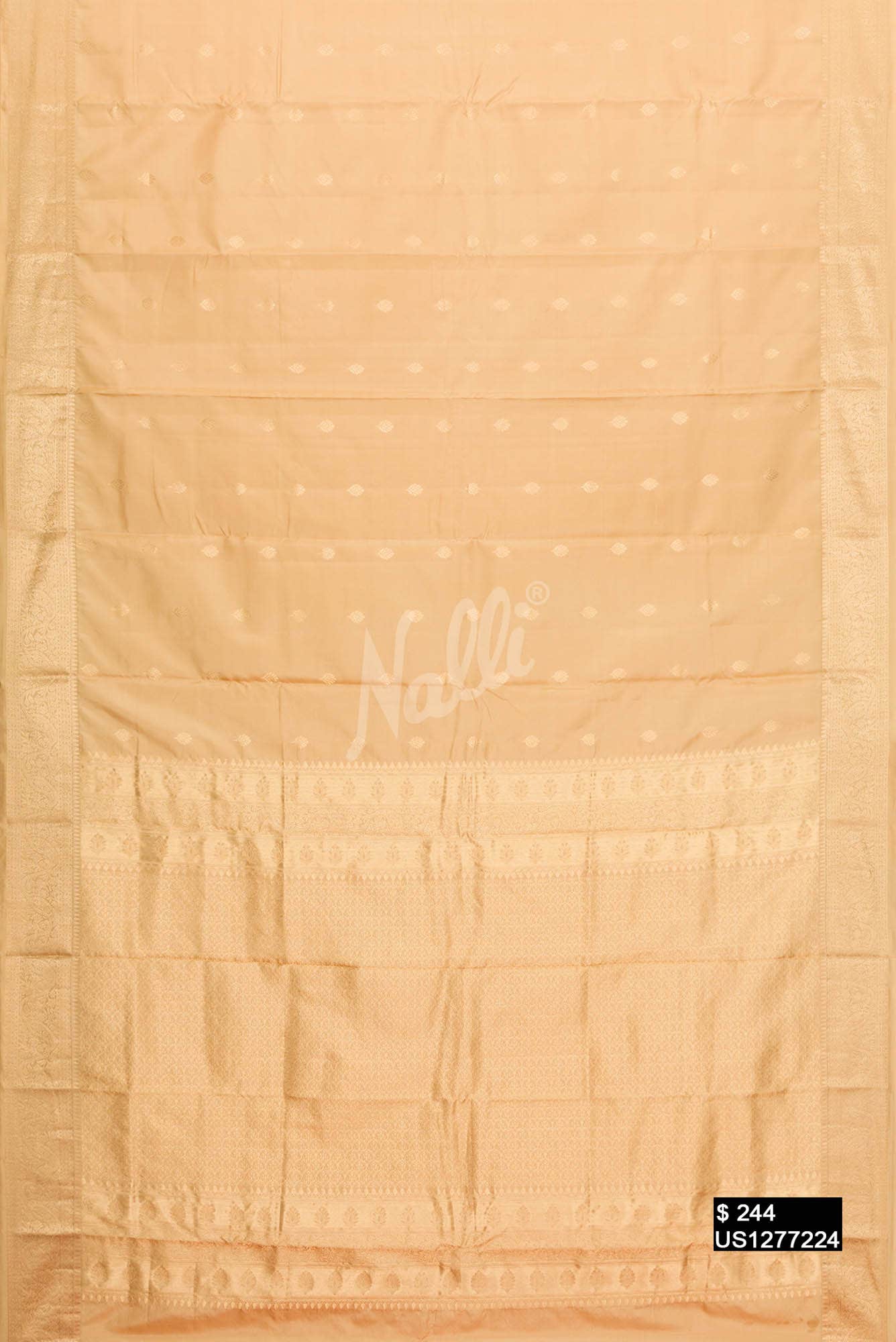 Sandal Kanchipuram Silk Saree