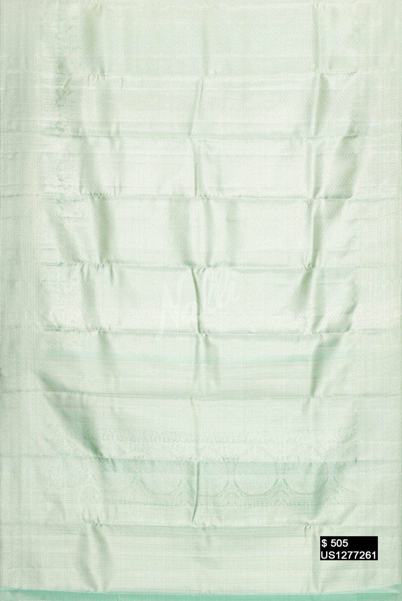 Sea Green Kanchipuram Silk Saree