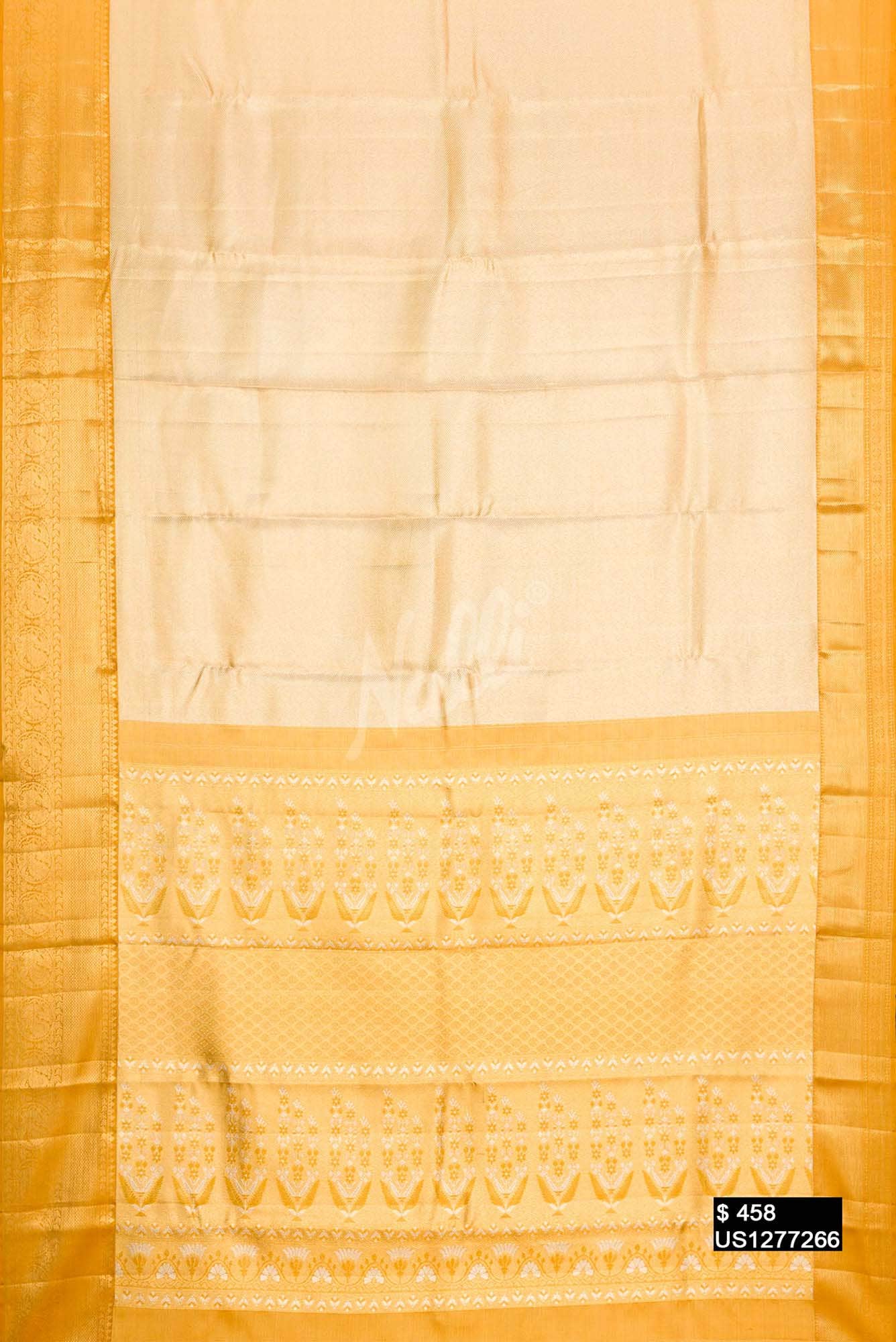 Sandal Kanchipuram Tissue Silk Saree