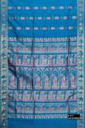 Maya Blue Baluchari Silk Saree
