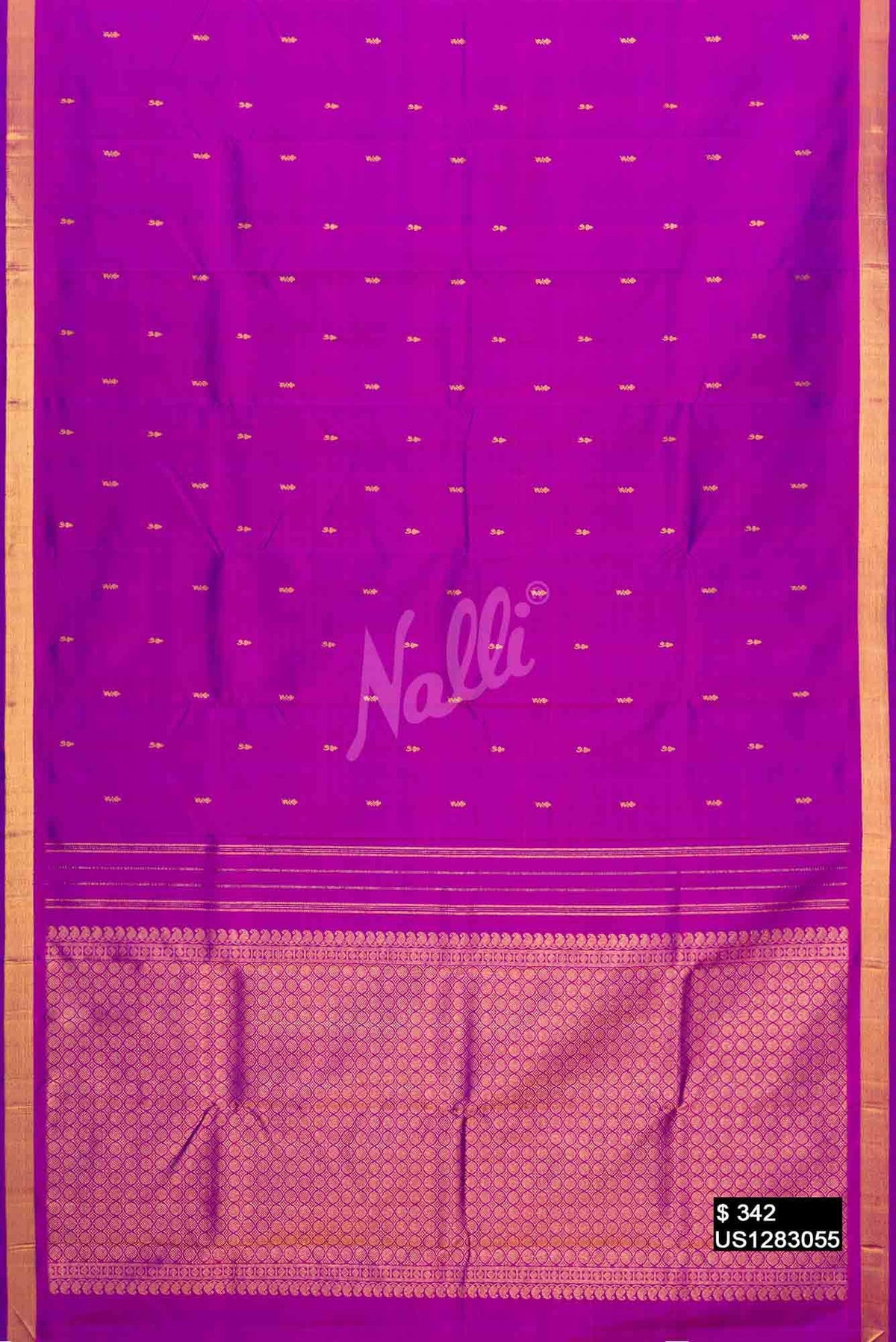 Purple Kanchipuram Silk Saree
