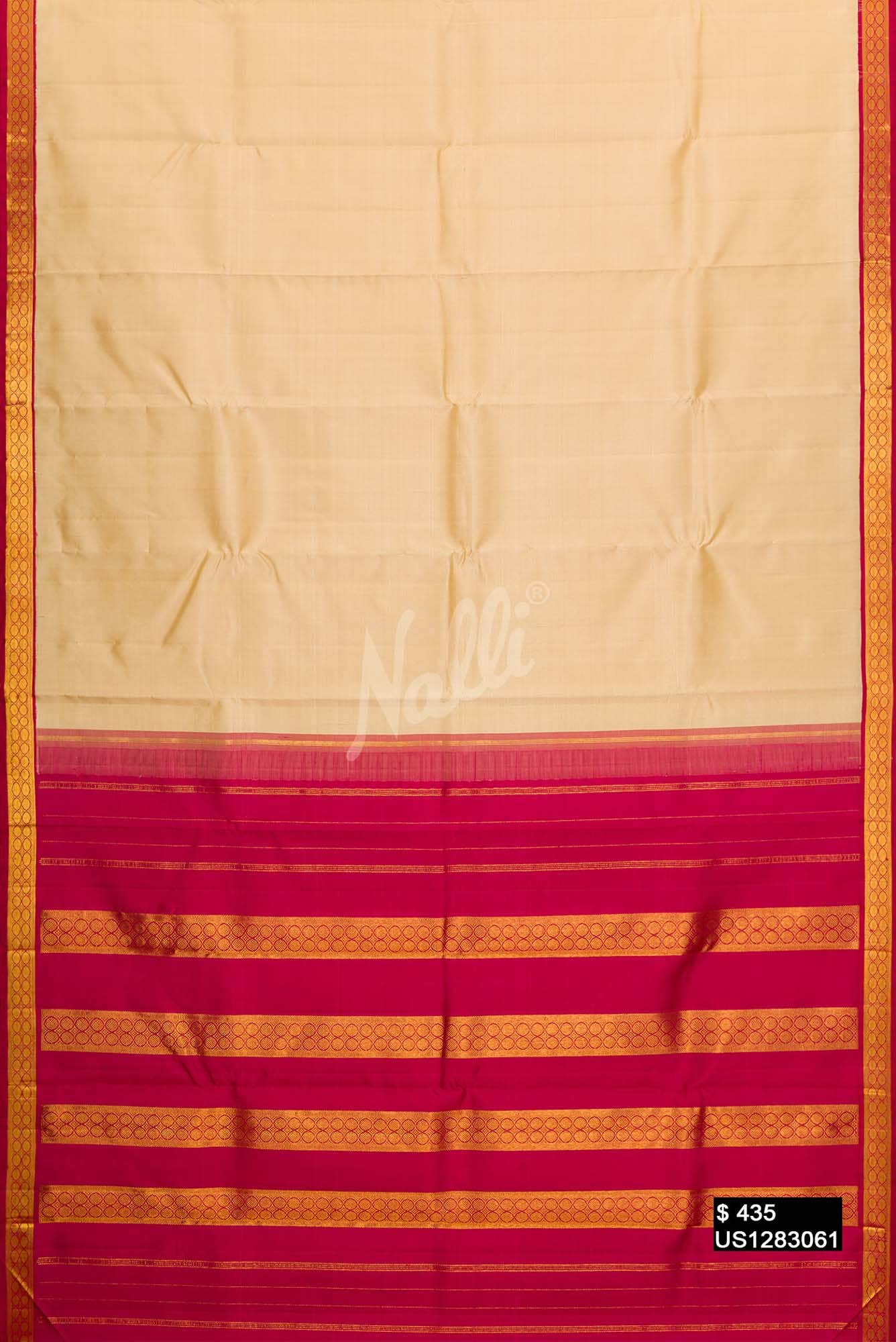 Sandal Kanchipuram Silk Saree