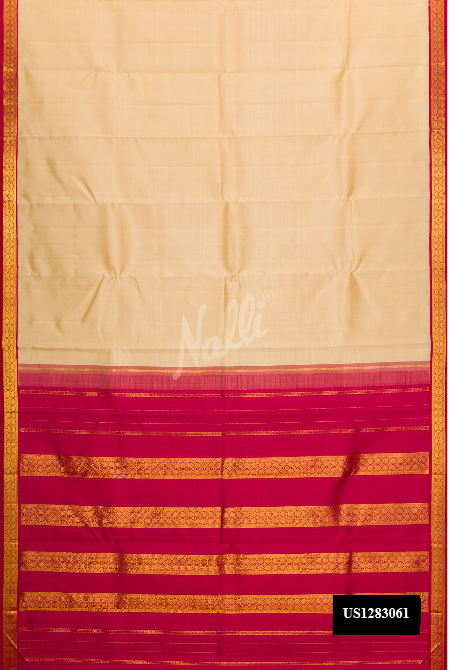 Sandal Kanchipuram Silk Saree