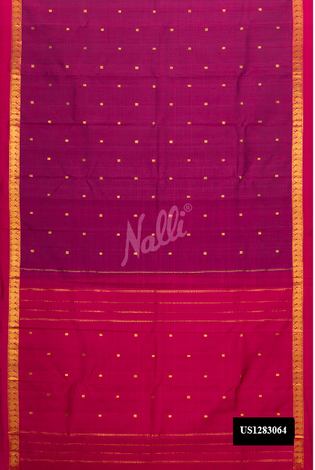Magenta Kanchipuram Silk Saree