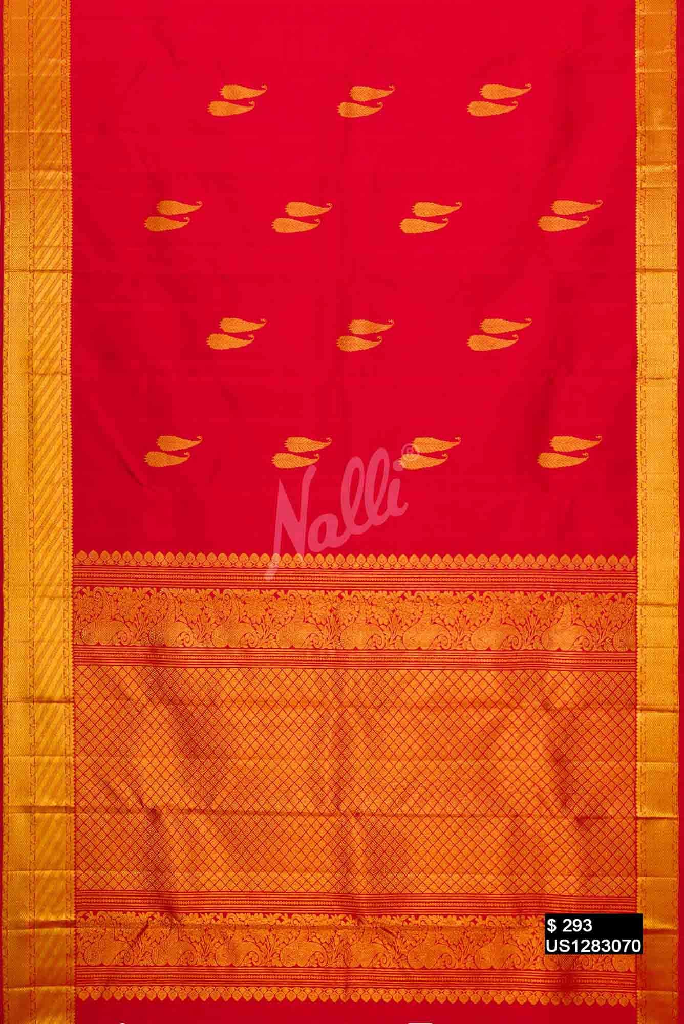 Red Kanchipuram Silk Saree