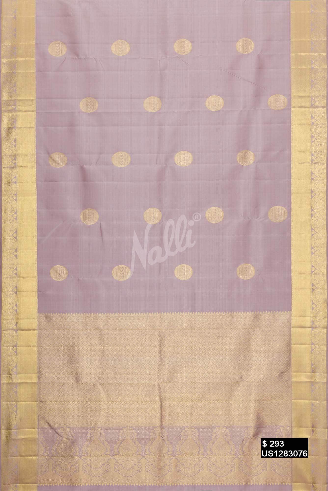 Lavender Kanchipuram Silk Saree