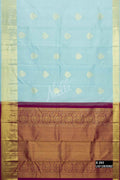 Sky Blue Kanchipuram Silk Saree