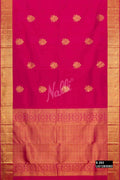 Dark Pink Kanchipuram Silk Saree