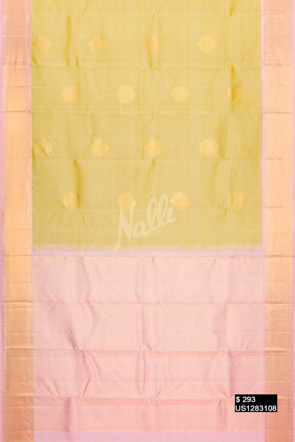 Mehandi Green Kanchipuram Silk Saree