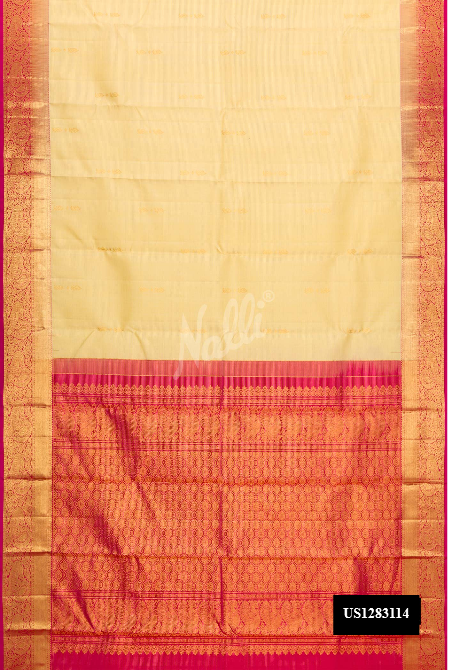 Sandal Kanchipuram Silk Saree
