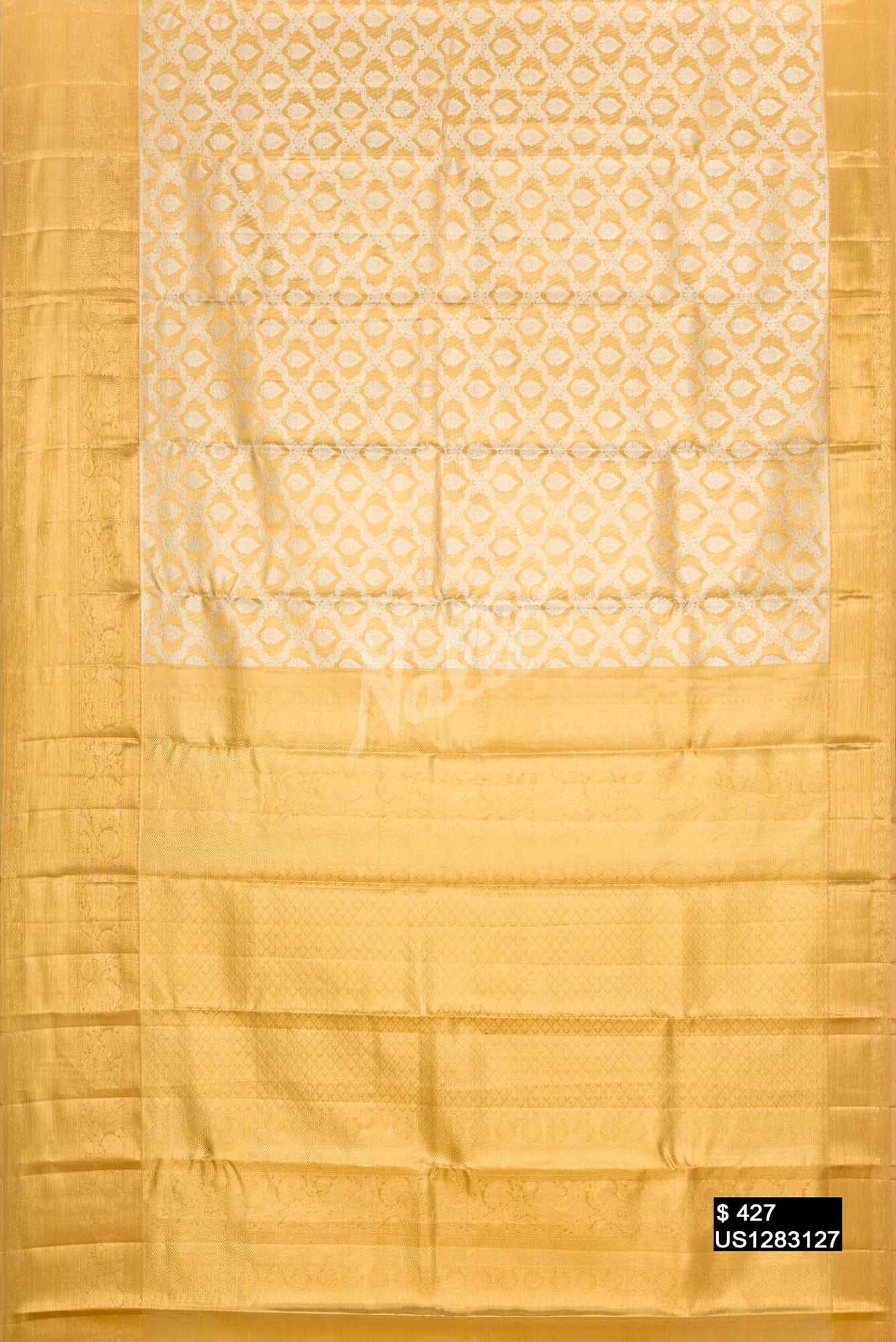 Gold Kanchipuram Tissue Silk Saree