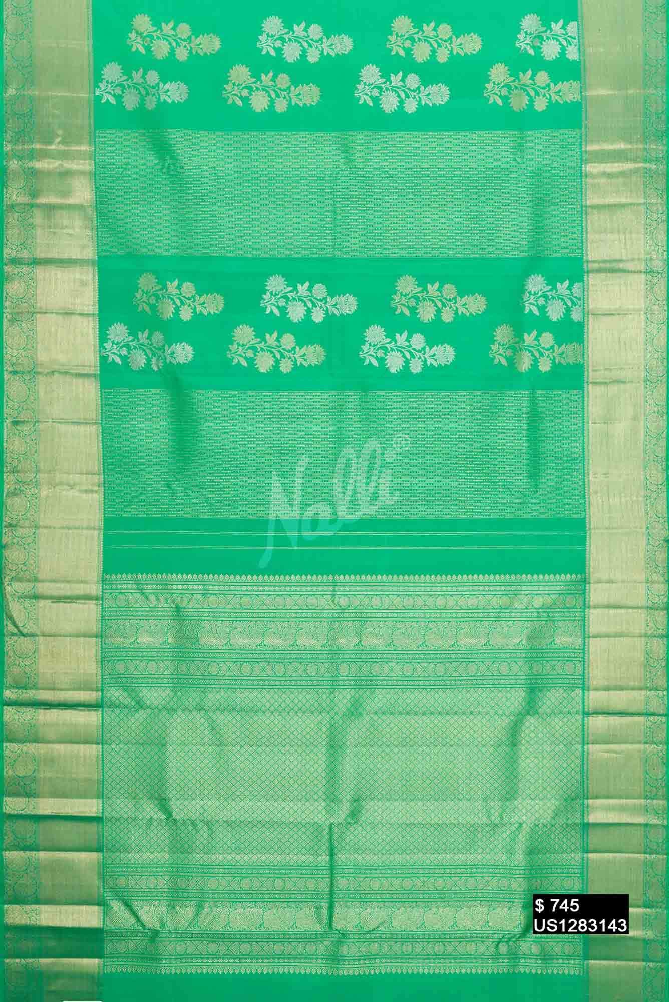 Green Kanchipuram Silk Saree