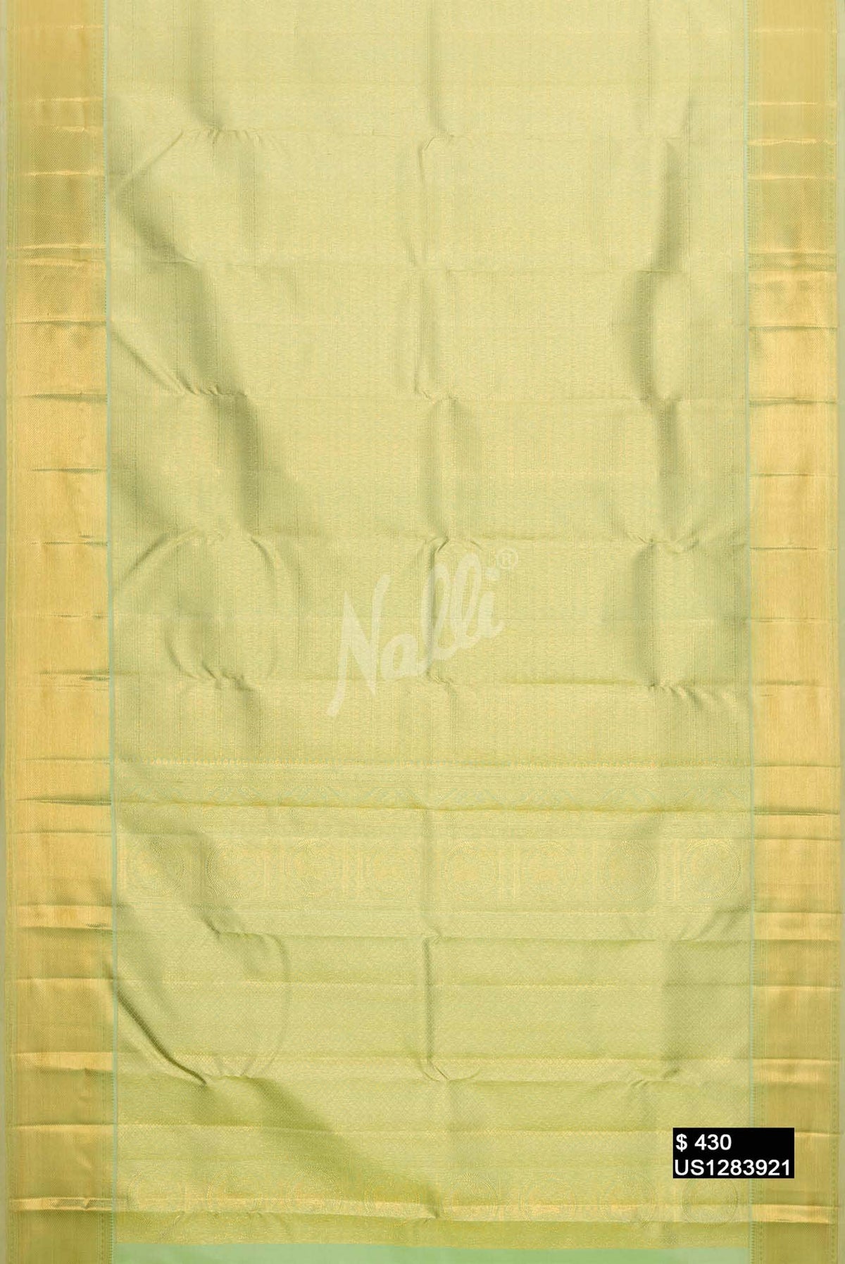 Pista Green Kanchipuram Silk Saree