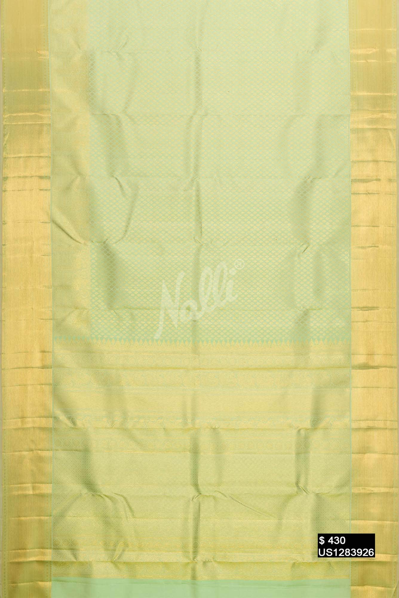 Pista Green Kanchipuram Silk Saree