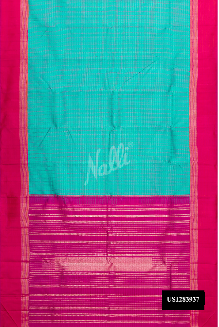 Sea Green Kanchipuram Silk Saree