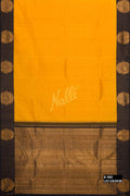 Mustard Kanchipuram Silk Saree