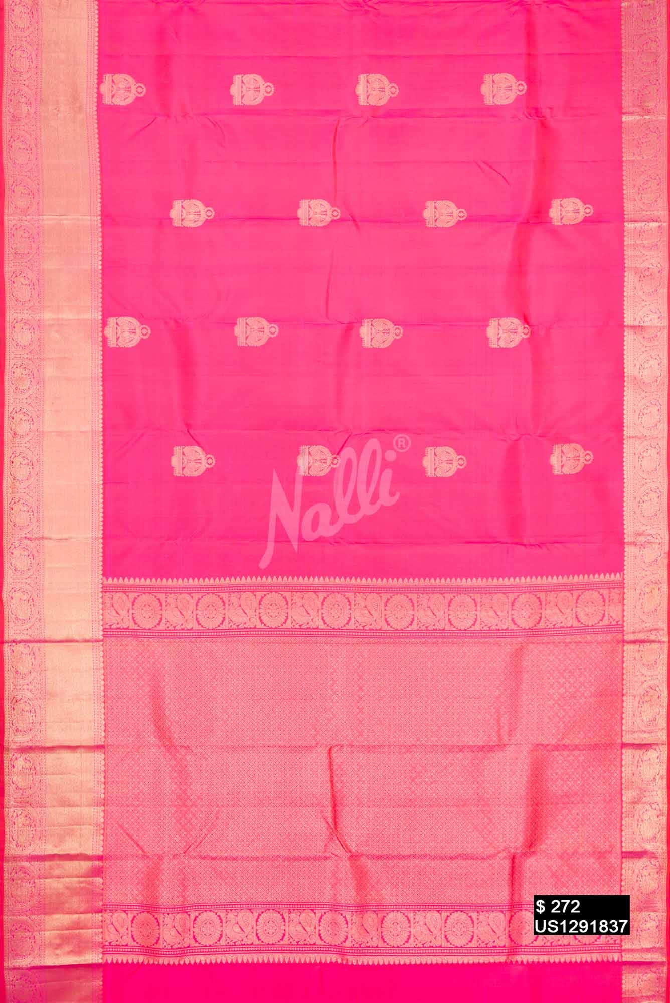 Pink Kanchipuram Silk Saree