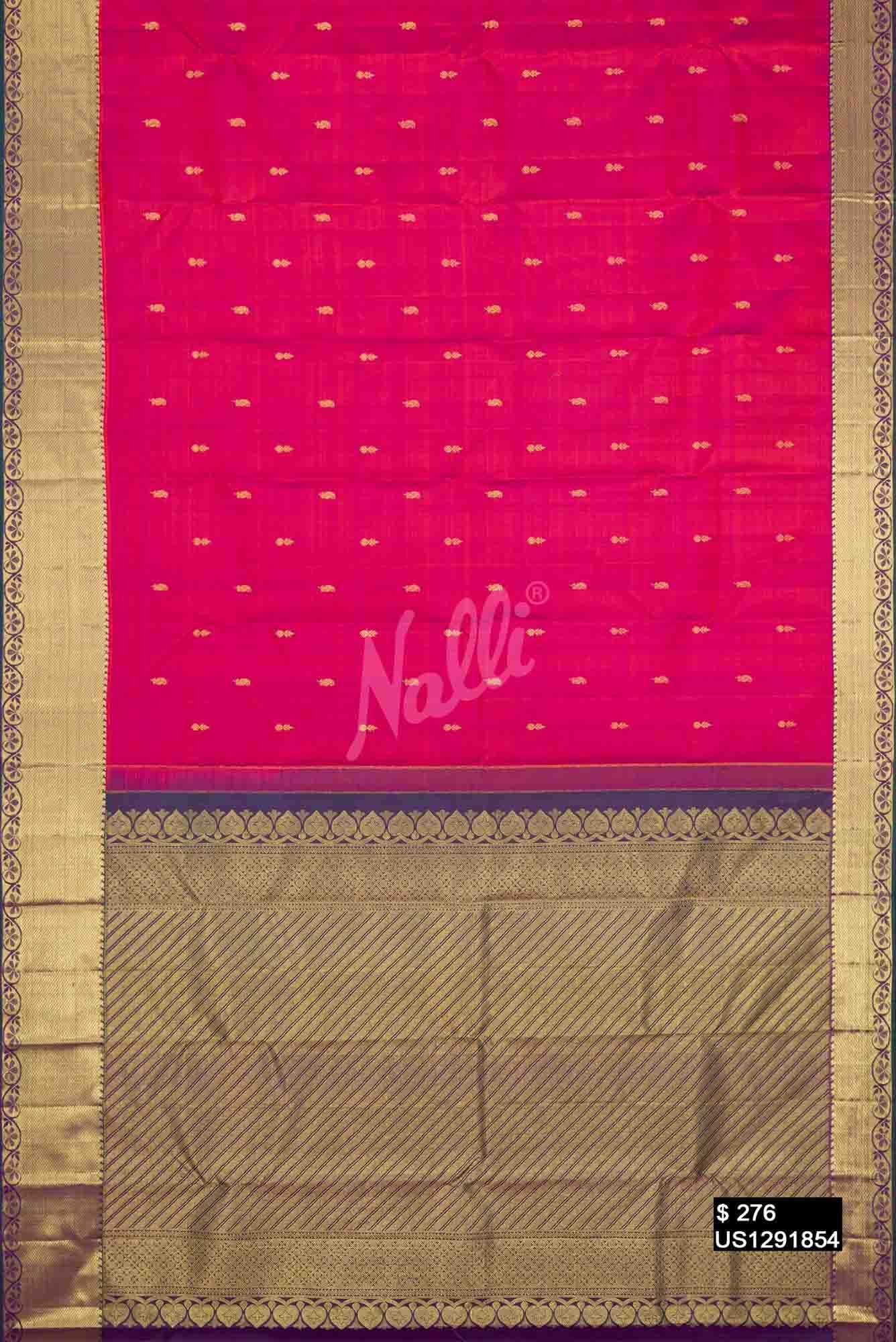 Imperial Pink Kanchipuram Silk Saree