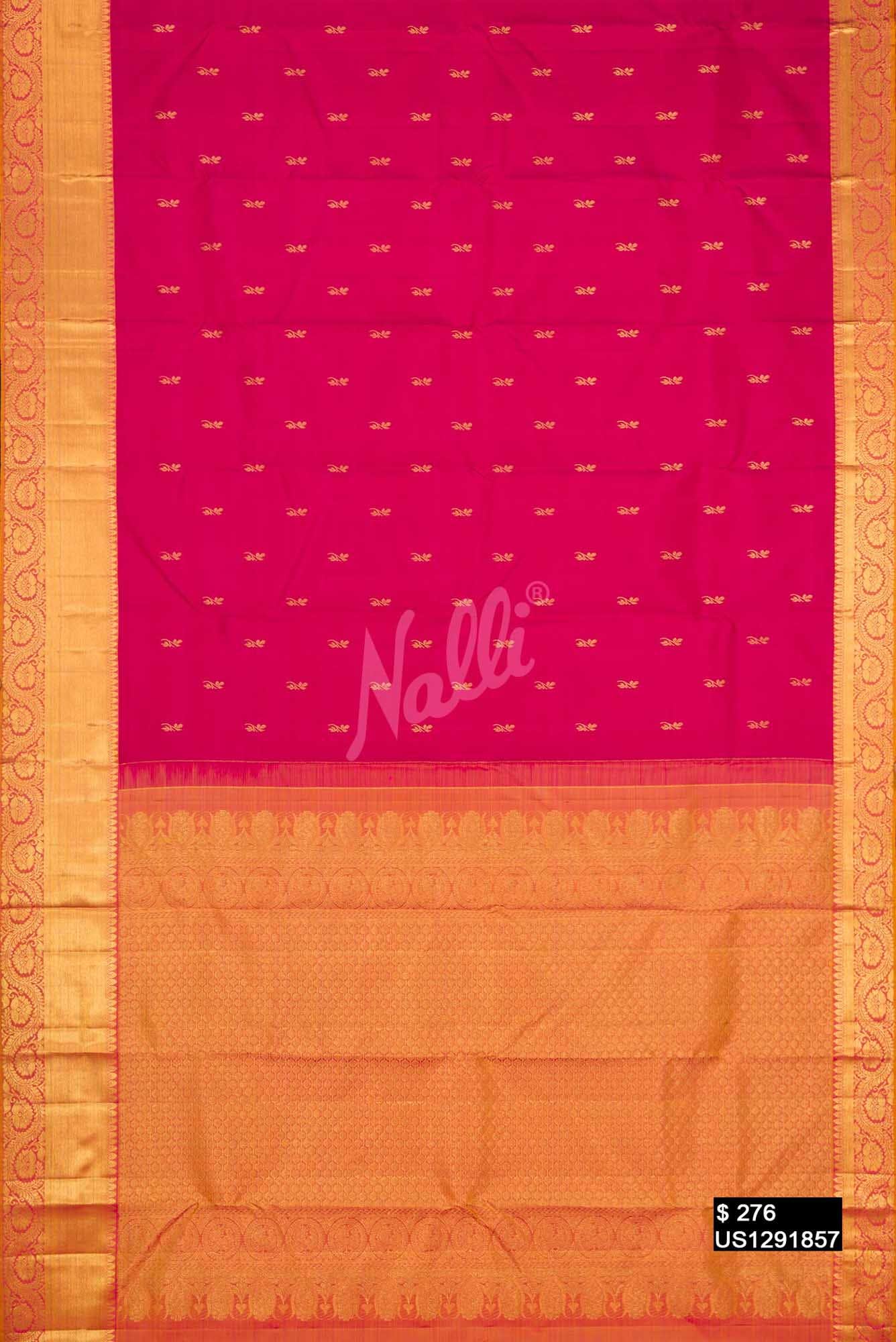 Pink Kanchipuram Silk Saree