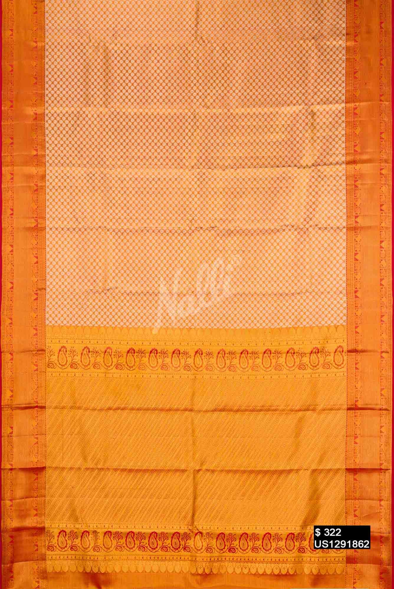Red Kanchipuram Tissue Silk Saree