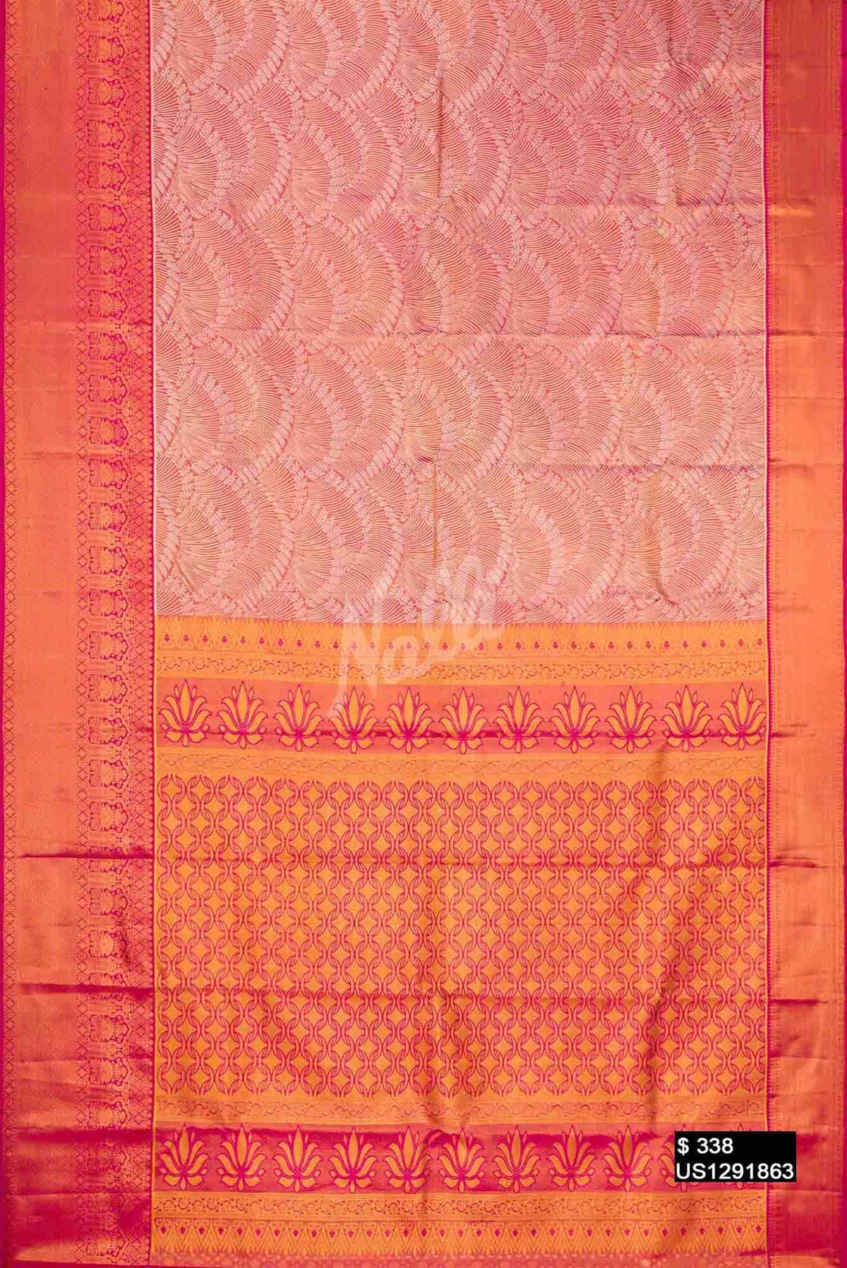 Pink Kanchipuram Tissue Silk Saree