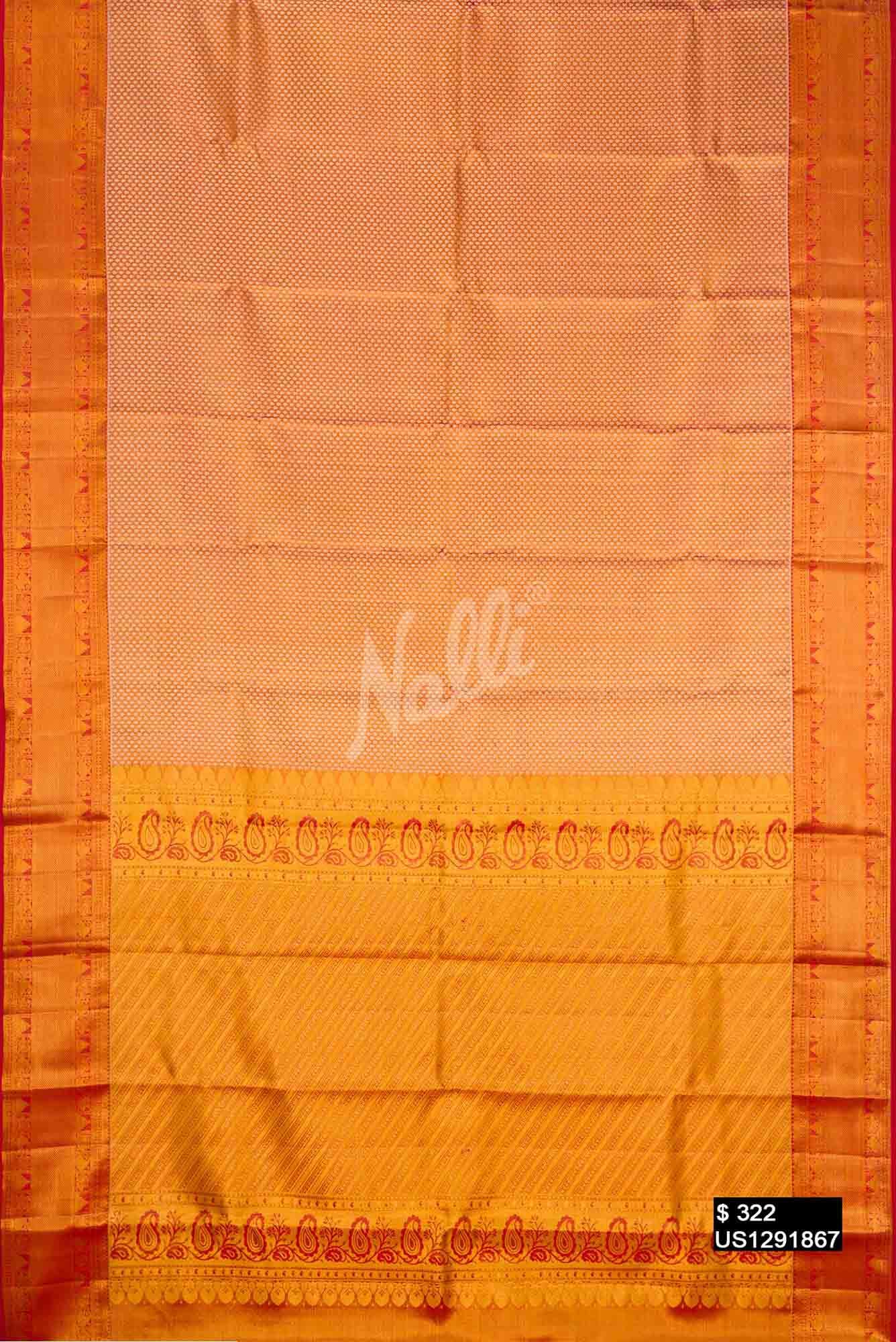 Red Kanchipuram Tissue Silk Saree