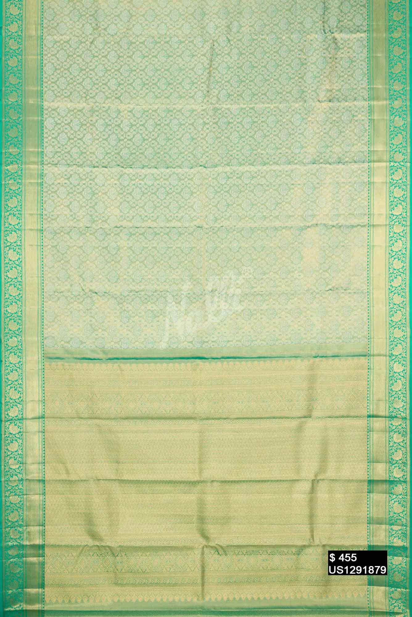 Green Kanchipuram Tissue Silk Saree
