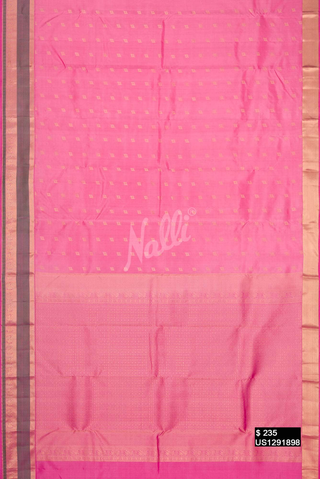 Pink Kanchipuram Silk Saree