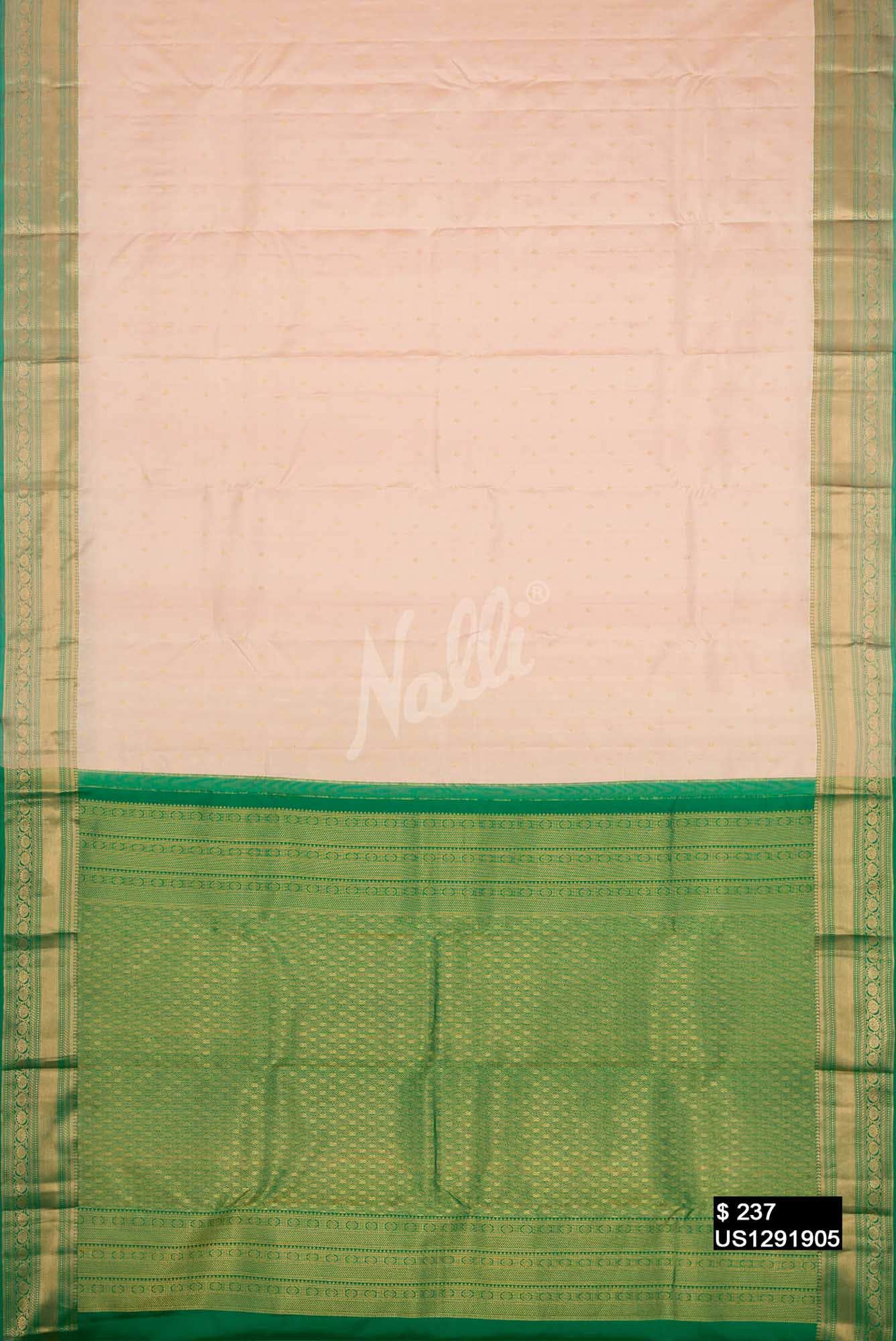 Sandal Kanchipuram Silk Saree