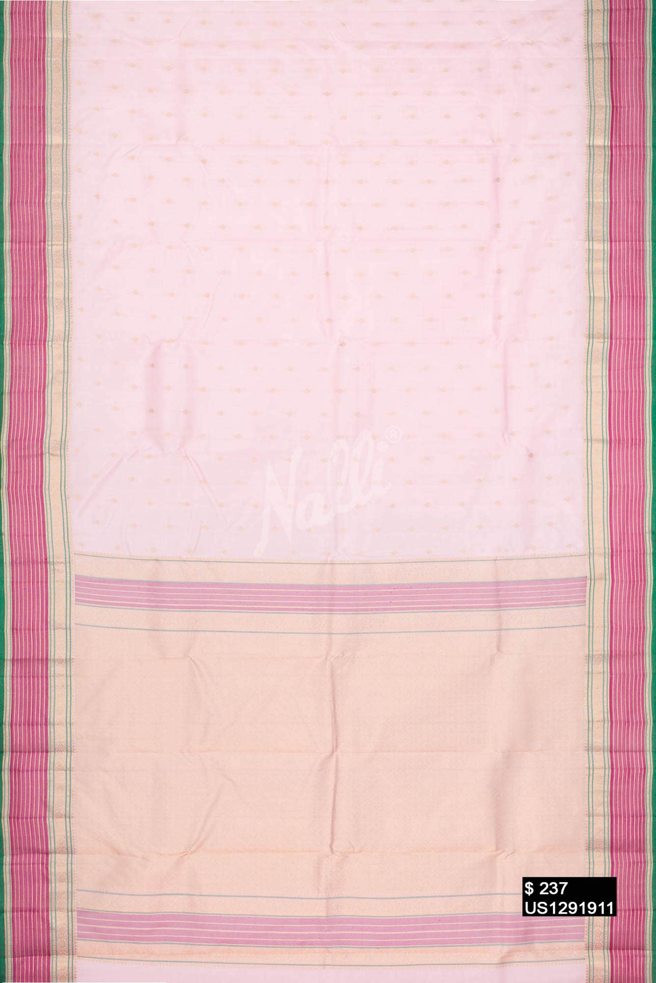 Pink Kanchipuram Silk Saree