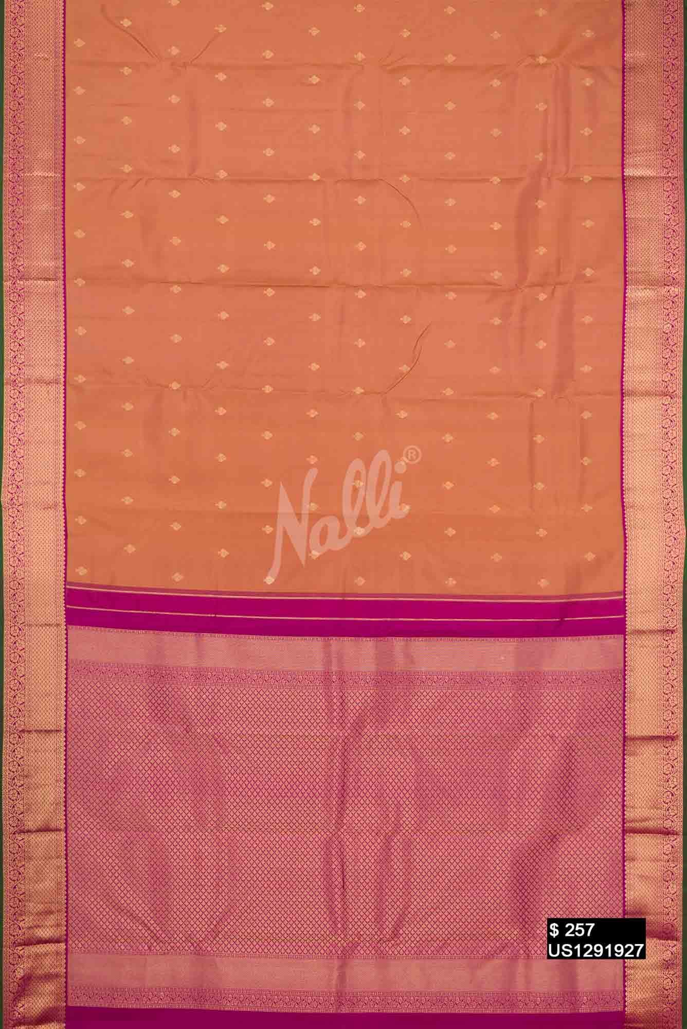 Brown Kanchipuram Silk Saree