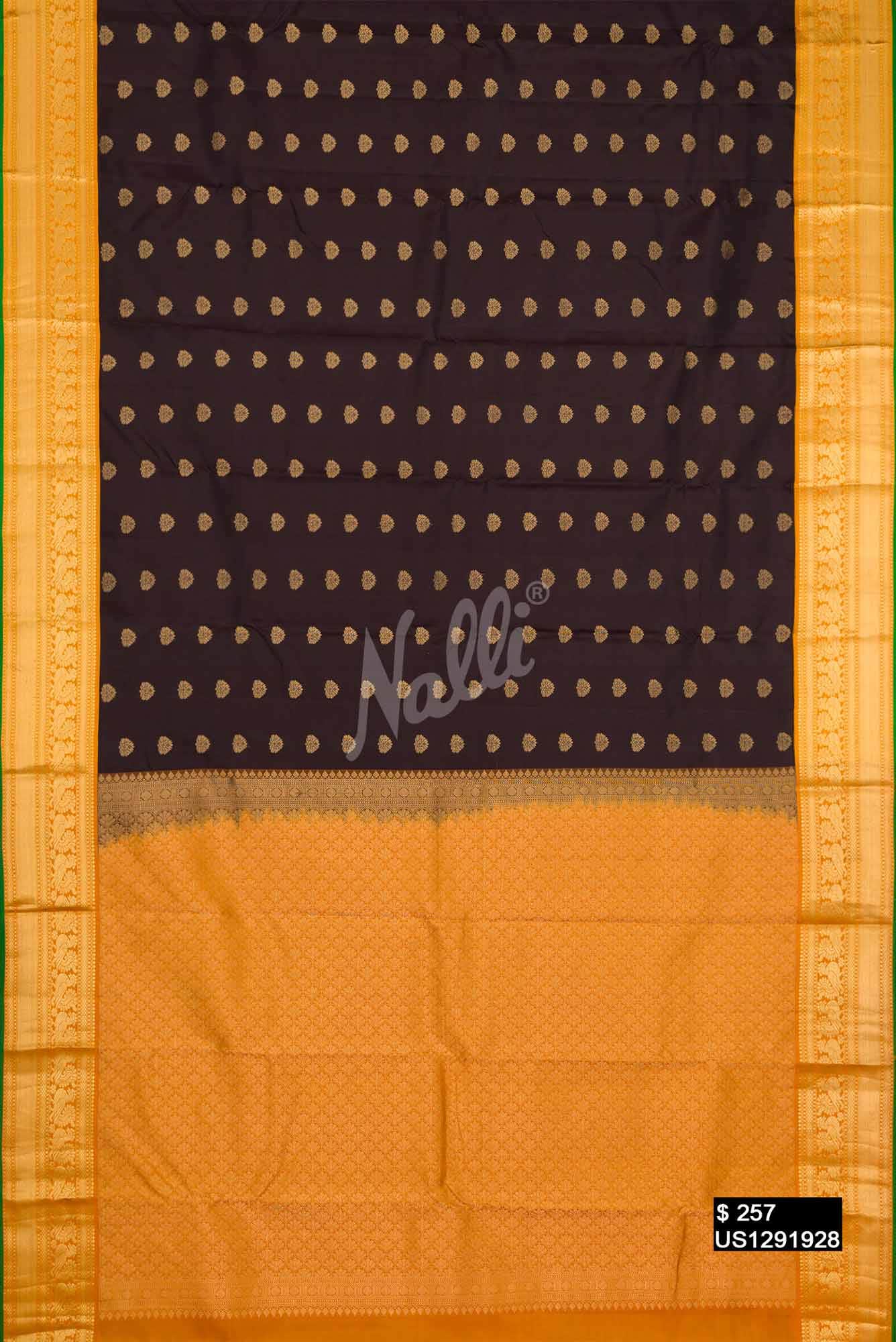 Brown Kanchipuram Silk Saree