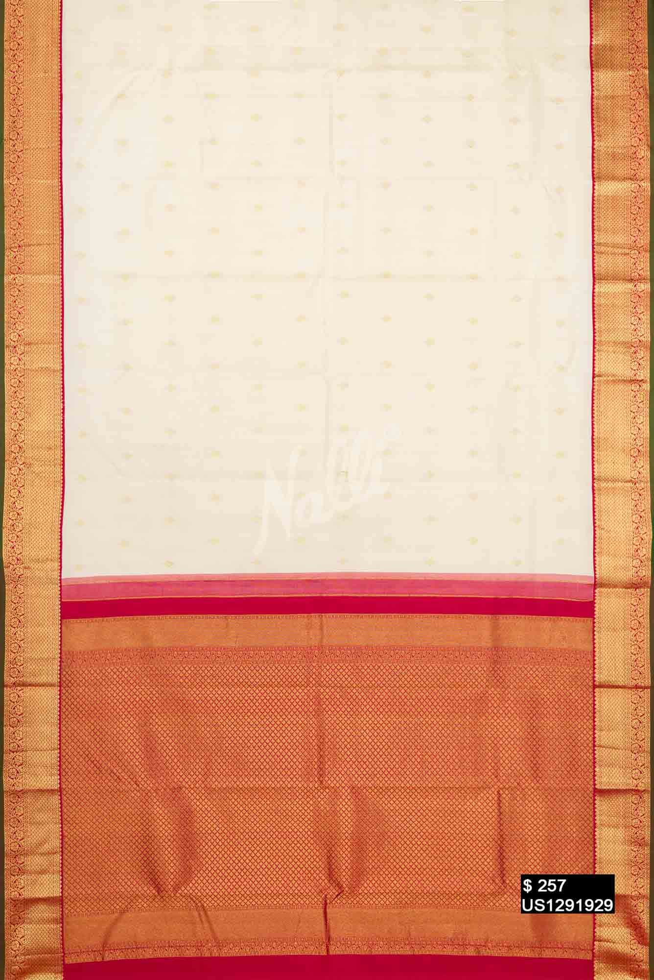 Sandal Kanchipuram Silk Saree