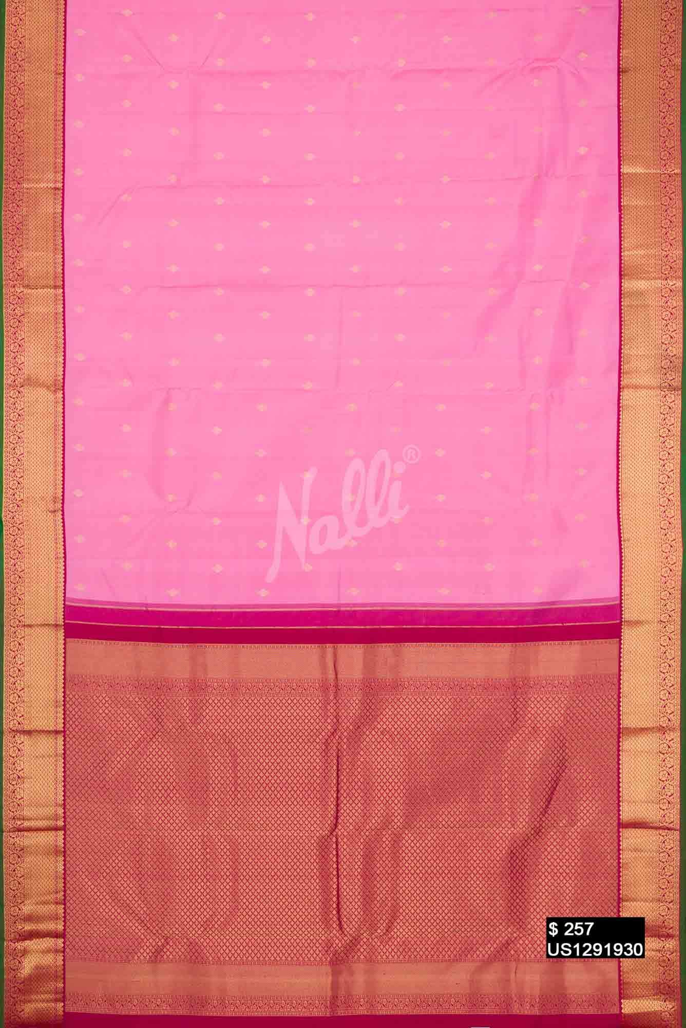 Pink Kanchipuram Silk Saree