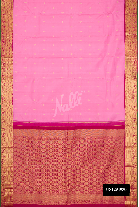 Pink Kanchipuram Silk Saree