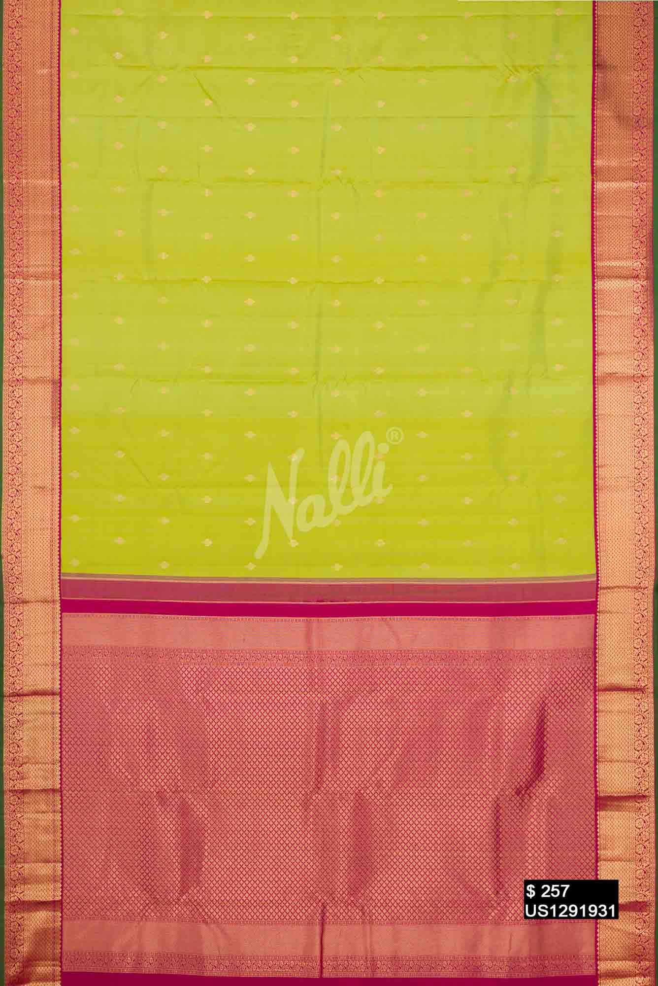 Light Green Kanchipuram Silk Saree