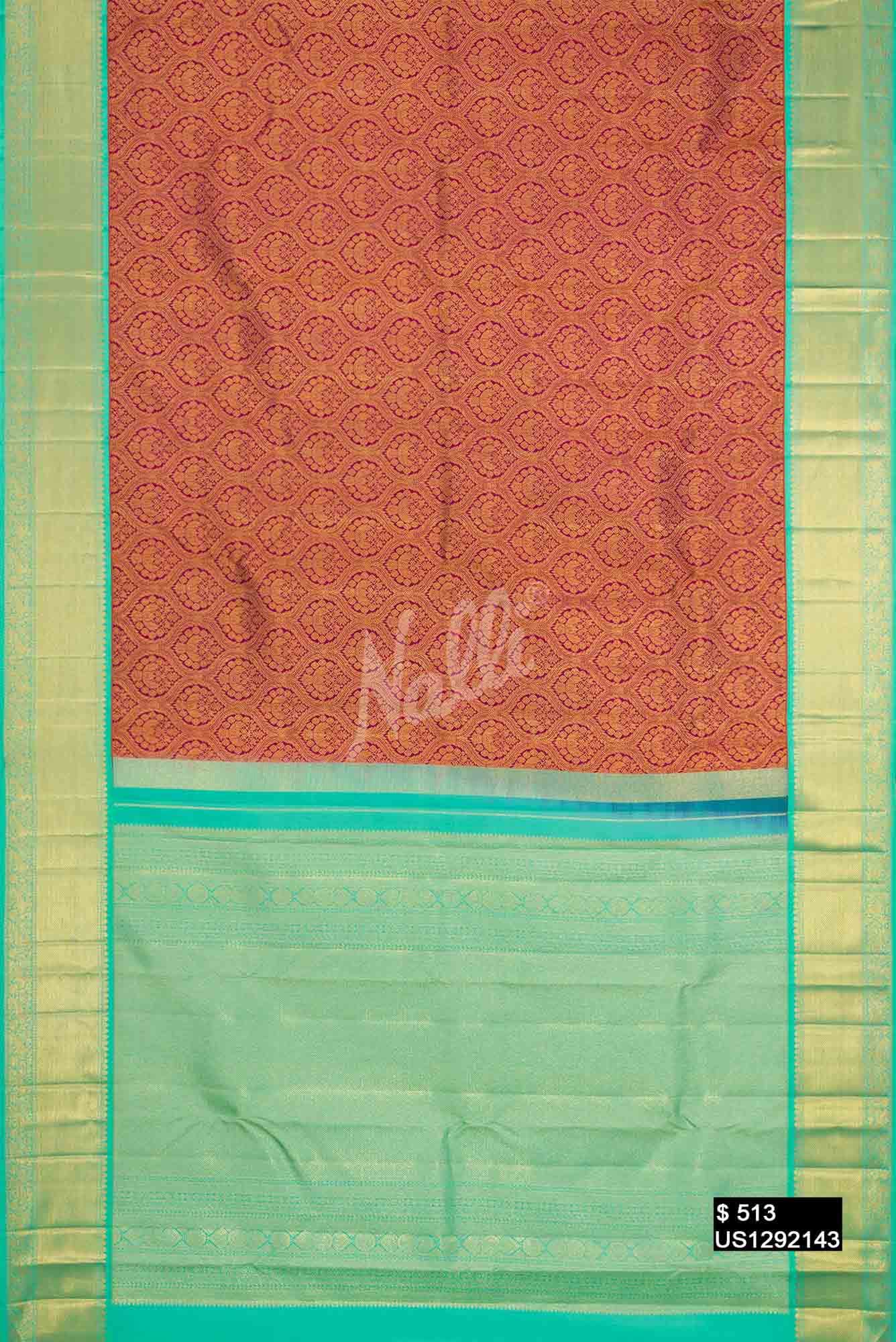 Magenta Kanchipuram Silk Saree