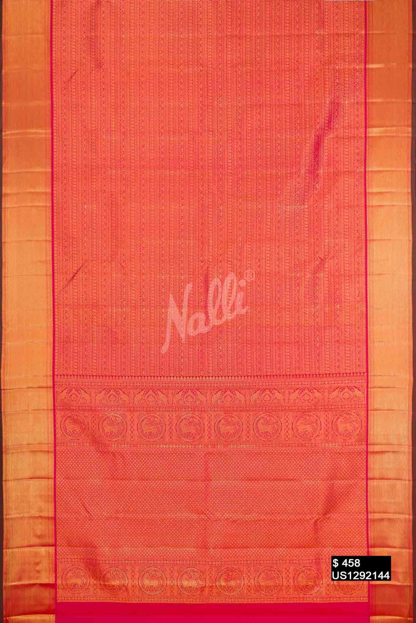 Pink Kanchipuram Silk Saree