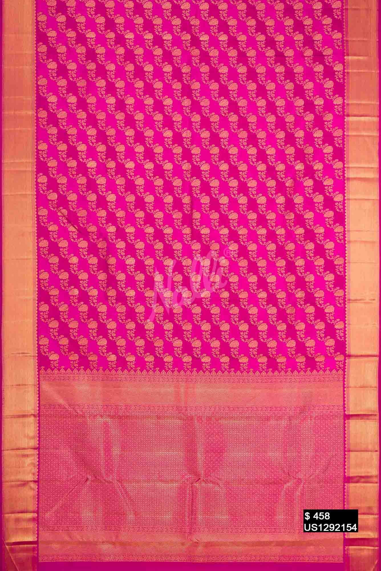Rani Pink Kanchipuram Silk Saree