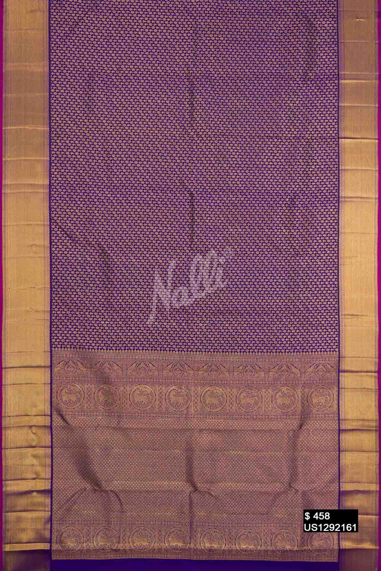 Royal Blue Kanchipuram Silk Saree